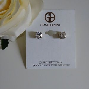 Giani Bernini Earings 18 K Gold over Sterling Silv